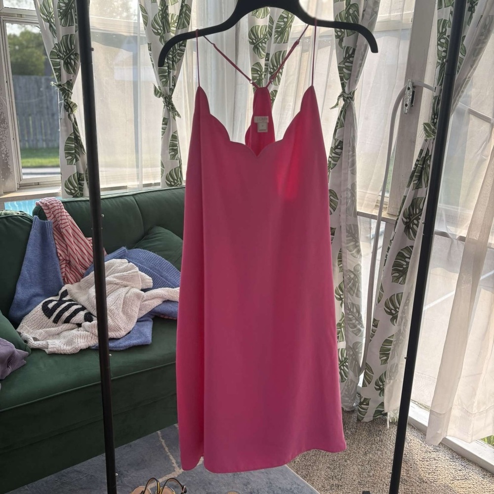 J. Crew Vibrant Pink Dress
